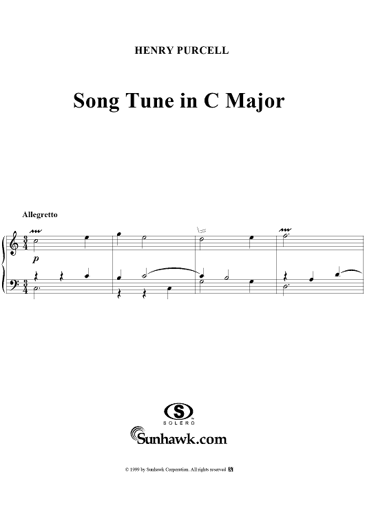 Song Tune in C Major, I