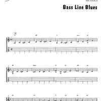Bass Blues Line - Guitar