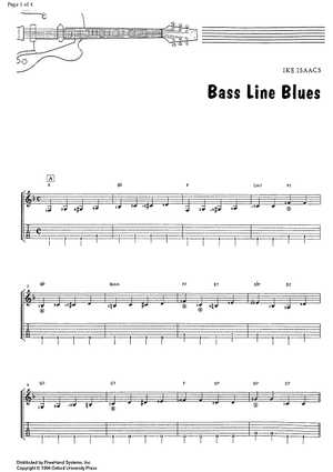Bass Blues Line - Guitar