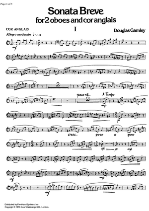 Sonata Breve - English Horn