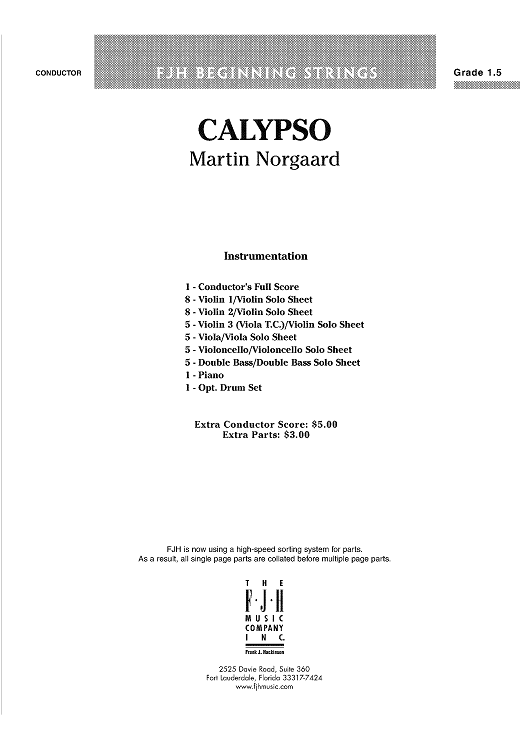 Calypso - Score