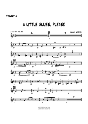 A Little Blues, Please - Trumpet 4