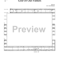 God of Our Fathers - Score
