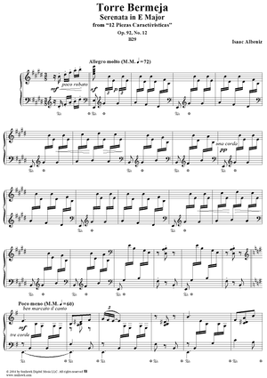 Torre Bermeja, Serenata in E Major, Op. 92, No. 12