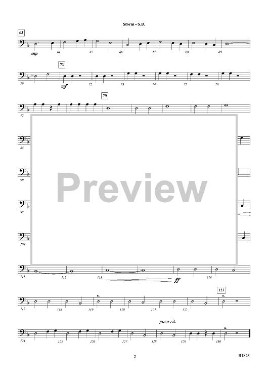 Storm String Bass" Sheet Music for Concert Band Sheet Music Now