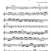 Little Fugue - Part 2 Flute, Oboe or Violin