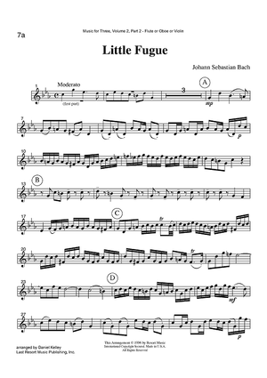 Little Fugue - Part 2 Flute, Oboe or Violin