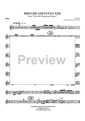 Prelude and Fugue XXII - Oboe