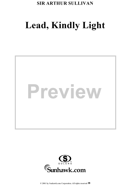 Lead, Kindly Light" Sheet Music for Voice/Piano Sheet Music Now