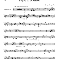 Fugue in D Minor - Trumpet 1 in Bb