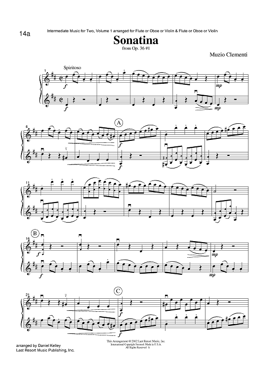 Sonatina - from Op. 36 #1