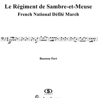 Le Régiment de Sambre-et-Meuse - Bassoon