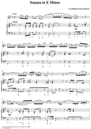 Sonata in E Minor - Piano