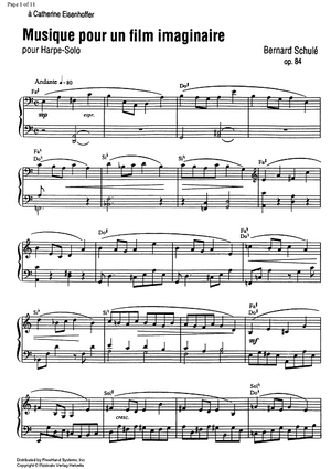 Musique pour un film imaginaire Op.84