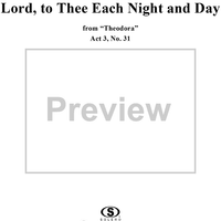 Theodora Oratorio, Act 3, no.31: Lord, To Each Night And Day, Air