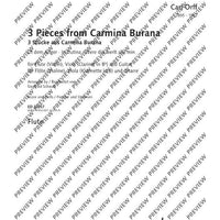 3 Pieces from Carmina Burana - Score and Parts
