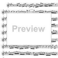 Three Part Sinfonia No. 3 BWV 789 D Major - B-flat Clarinet 1