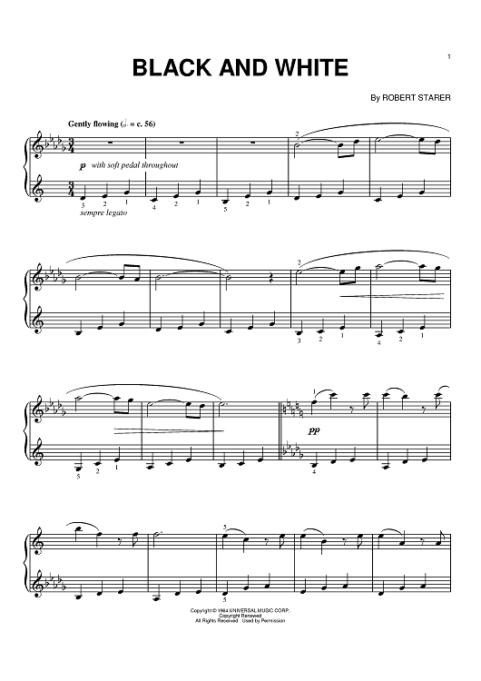Black And White Sheet Music By Robert Starer For Piano Sheet Music Now black-and-white-sheet-music-by-robert-starer-for-piano-sheet-music-now