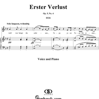 Erster Verlust, Op. 5, No. 4, D226, D586