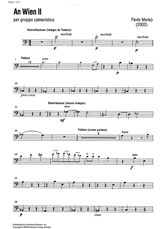 An Wien II - Double Bass