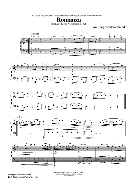 Romanza - from Eine Kleine Nachtmusik, K. 525