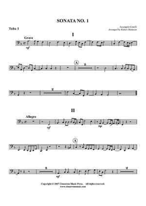 Sonata No. 1, Op. 3 - Tuba 1