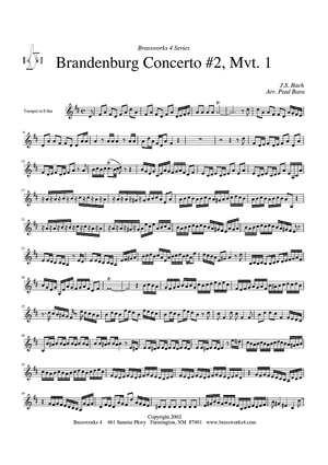 Brandenburg Concerto #2, Mvt. 1 - Trumpet in E-flat
