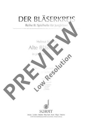Alte Bläsersätze - 4th Part Bb, Violin Clef (tenorhorn, Tenor Saxo...