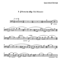 6 rätoromancische Volkslieder Op.76a - Double Bass