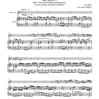 Aria (from Cantata No. 1) - Piano Score