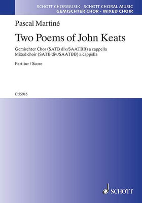 Two Poems of John Keats - Choral Score