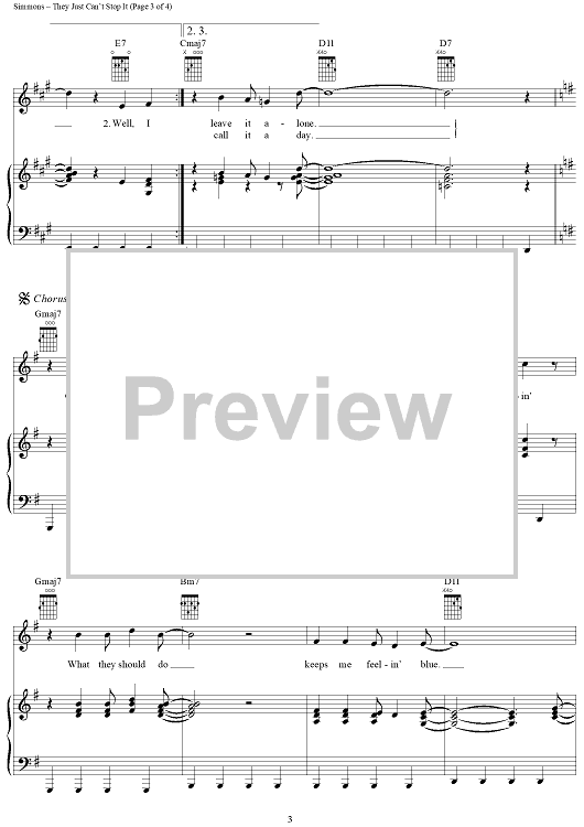 They Just Can't Stop It (The Games People Play)" Sheet Music by The Spinners for Piano/Vocal