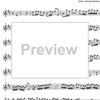 Three Part Sinfonia No. 8 BWV 794 F Major - E-flat Baritone Saxophone