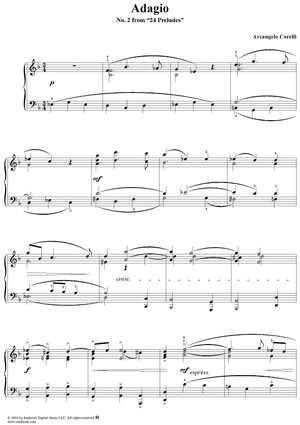Adagio in D Minor, No. 2 from "Twenty Four Preludes"