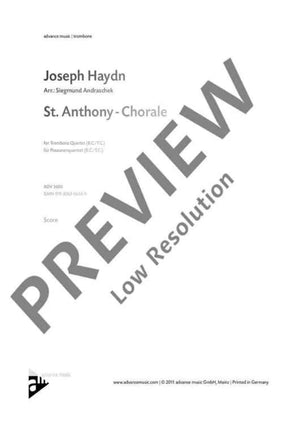 St. Anthony - Chorale - Score and Parts
