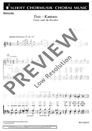 Fest-Kantate - Choral Score