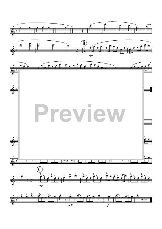 Three Pieces - Flute