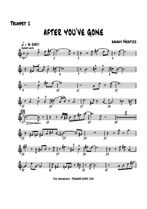 After You've Gone - Trumpet 1