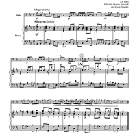 Badinerie - from "Orchestral Suite No. 2" - Piano Score