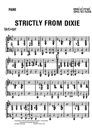 Strictly From Dixie - Piano
