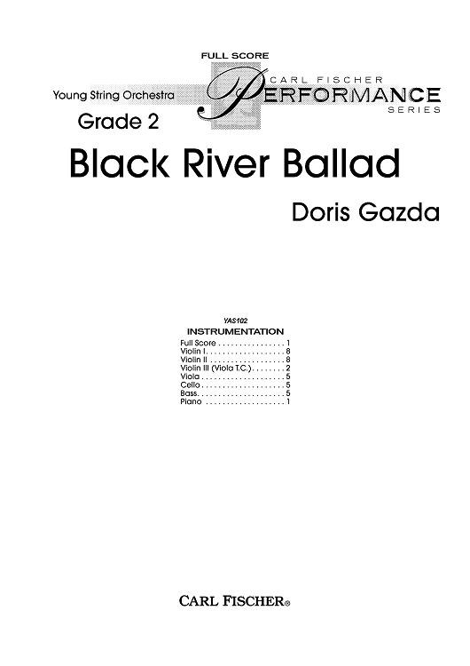 Black River Ballad - Score