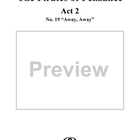 The Pirates of Penzance - Act II, No. 19: Away, away - Vocal Score
