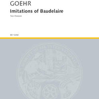 Imitations of Baudelaire - Score