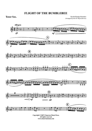 Flight of the BumbleBee - Tenor Saxophone