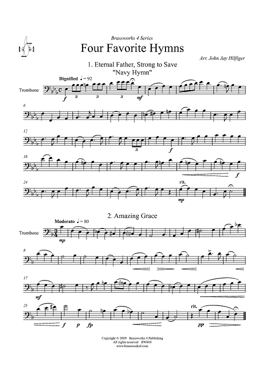 Four Favorite Hymns - Trombone
