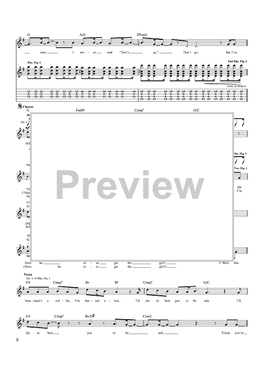 This Ruined Puzzle" Sheet Music by Dashboard Confessional for Guitar