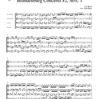 Brandenburg Concerto #2, Mvt. 1 - Score