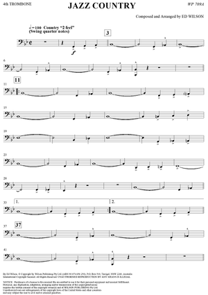 Jazz Country - Trombone 4