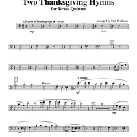 Two Thanksgiving Hymns - Trombone