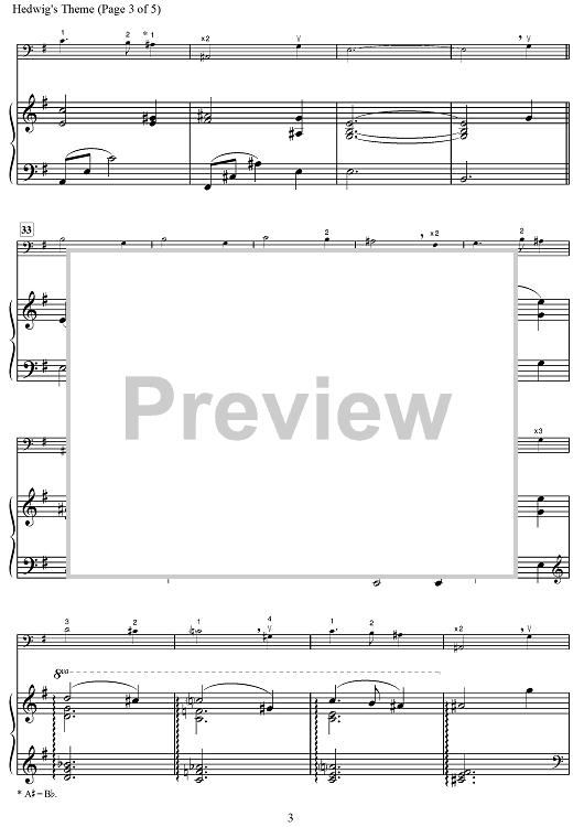 Hedwig s Theme Sheet Music for Cello Piano Sheet Music Now